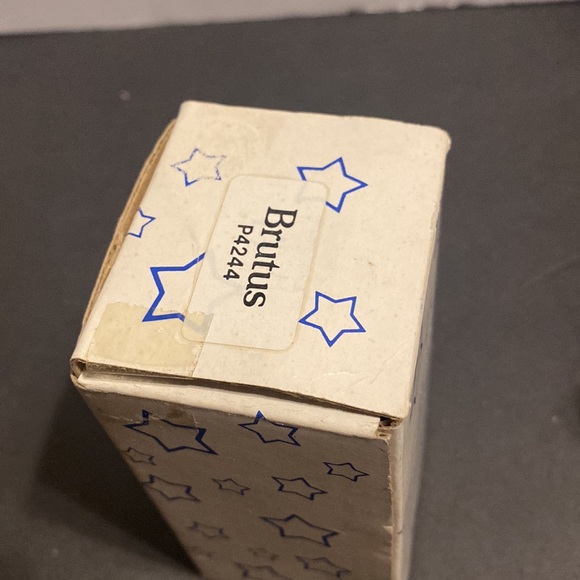 VTG 1987 Popeye’s Brutus ceramic ornament by Presents Kimg Features w/box 4.5” - Picture 8 of 10